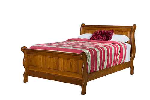 Amish Classic Raised Panel Sleigh Bed - Click Image to Close