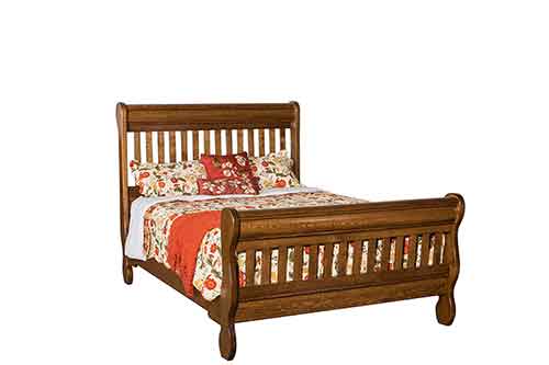 Amish Old Classic Sleigh Mission Bed - Click Image to Close