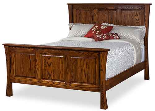Amish Trestle Panel Bed - Click Image to Close