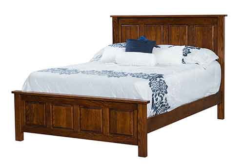 Amish 4-Panel Bed - Click Image to Close