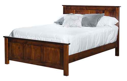 Amish Flush Mission Bed - Click Image to Close