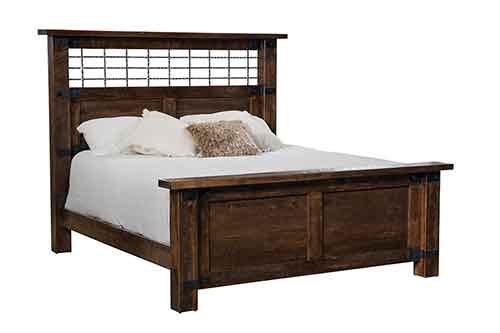 Amish Iron Wood Bed - Click Image to Close