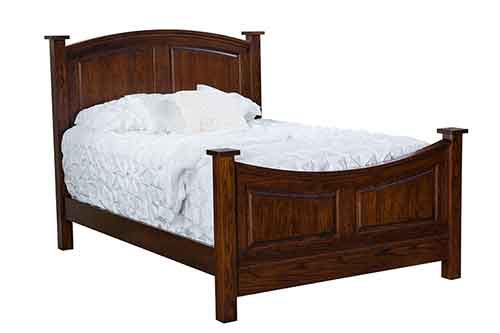 Amish Bow Panel Bed - Click Image to Close