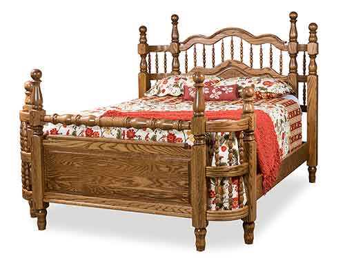 Amish Tall Wrap Around Bed - Click Image to Close