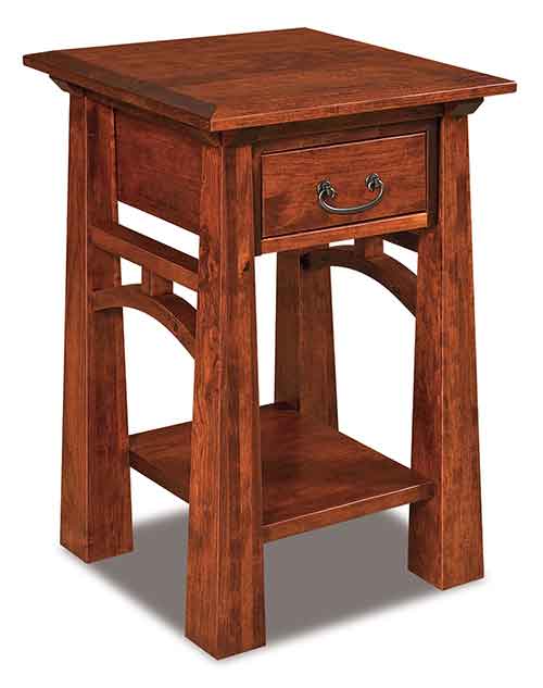 Amish Artesa 1 Drawer Nightstand with opening