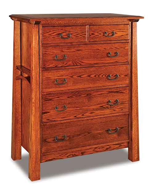 Amish Artesa 6 Drawer Chest - Click Image to Close