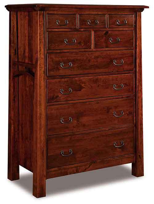Amish Artesa 9 Drawer Chest - Click Image to Close