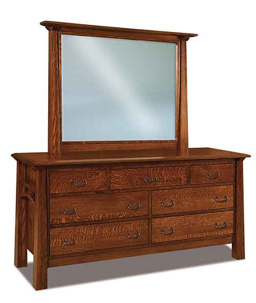 Amish Artesa 7 Drawer Dresser