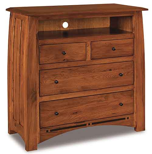 Amish Boulder Creek 4 Drawer Media Chest - Click Image to Close