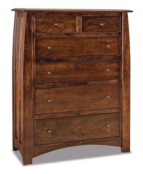 Amish Boulder Creek 6 Drawer Chest - Click Image to Close