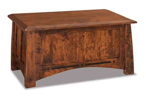Amish Boulder Creek Blanket Chest with Cedar Bottom - Click Image to Close
