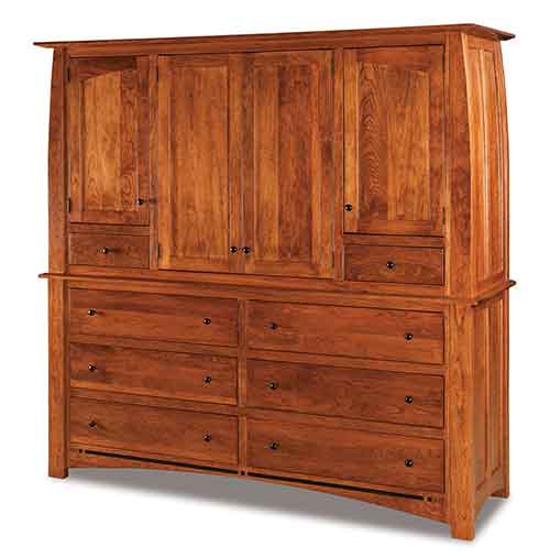 Amish Boulder Creek Deluxe Mule Chest - Click Image to Close