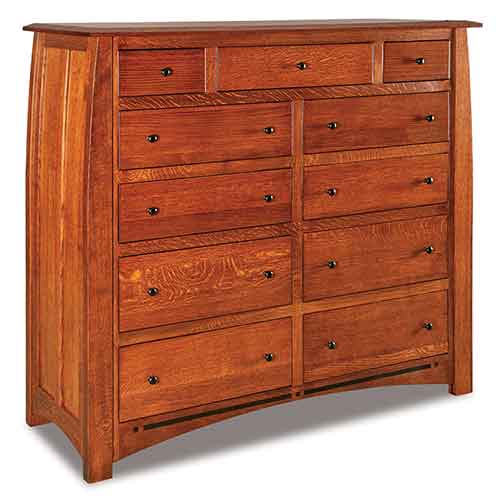 Amish Boulder Creek 11 Drawer Double Chest - Click Image to Close