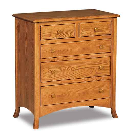 Amish Carlisle 5 Drawer Childs Chest - Click Image to Close
