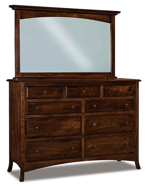 Amish Carlisle 9 Drawer Dresser - Click Image to Close