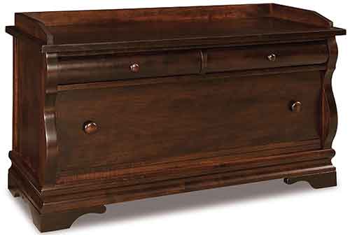 Amish Chippewa Sleigh Blanket Chest - Click Image to Close