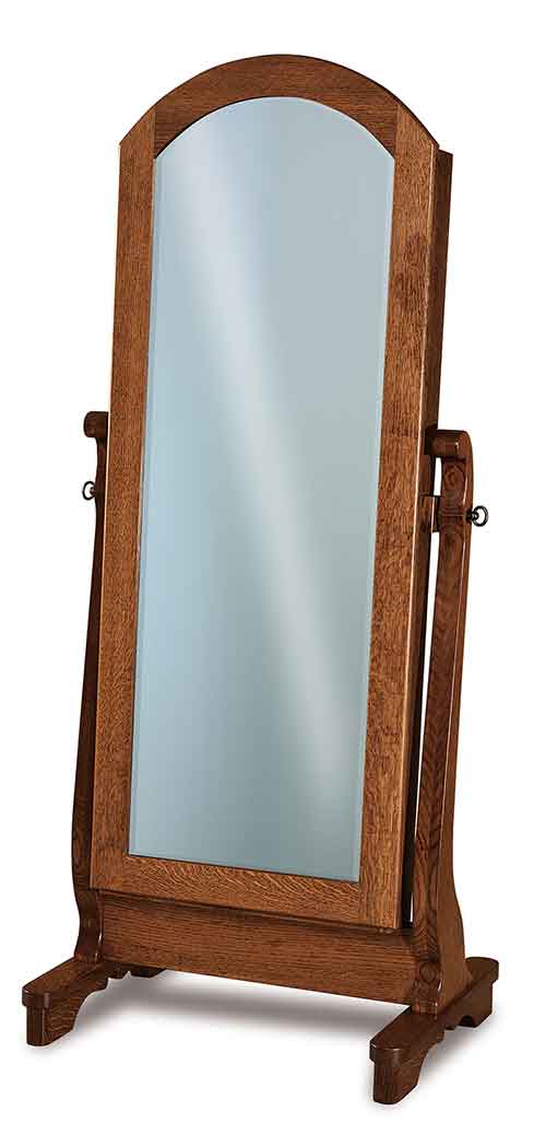 Amish Chippewa Sleigh Cheval Mirror - Click Image to Close