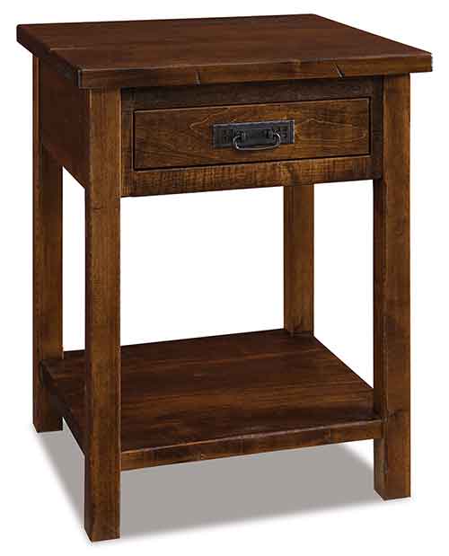 Amish Dumont 1 Drawer Open Nightstand - Click Image to Close