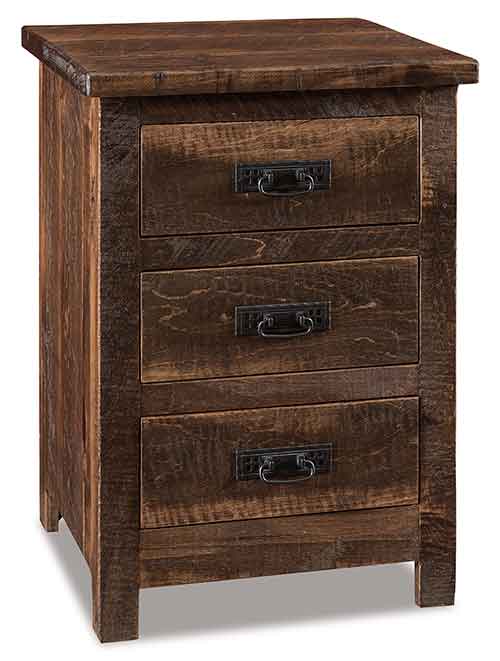 Amish Dumont 3 Drawer Nightstand - Click Image to Close
