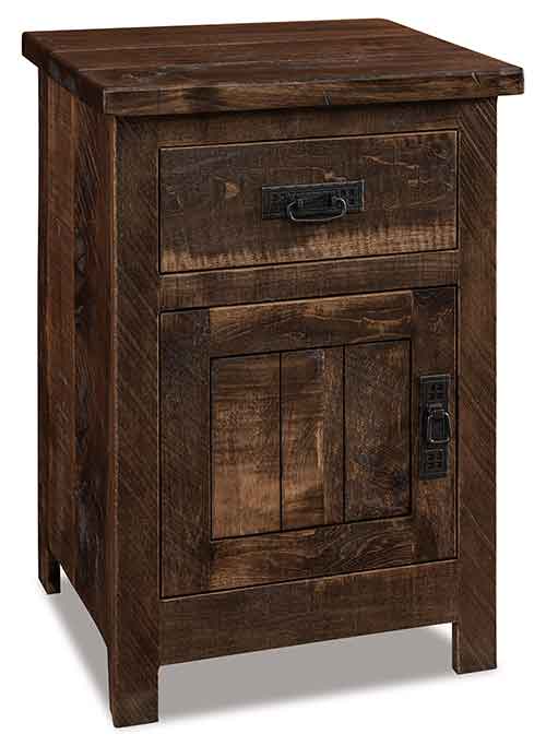 Amish Dumont 1 Drawer, 1 Door Nightstand - Click Image to Close
