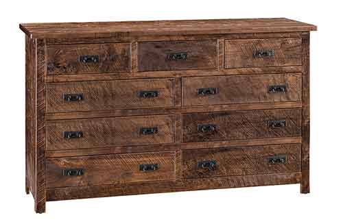Amish Dumont 9 Drawer Dresser - Click Image to Close