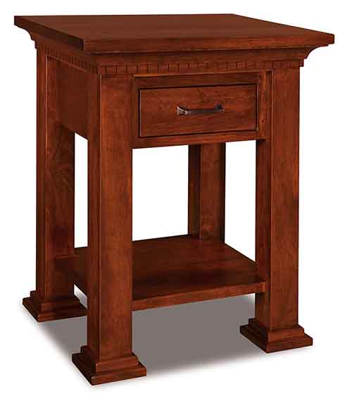 Amish Empire 1 Drawer Nightstand with opening