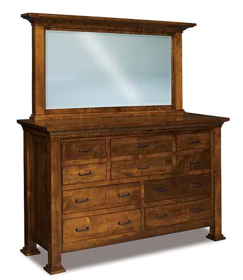 Amish Empire 10 Drawer Dresser