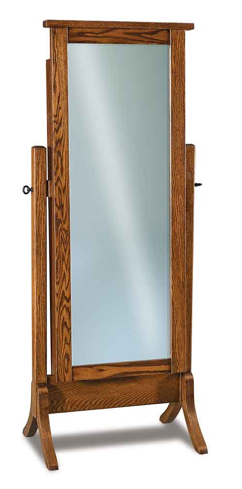 Amish Flush Mission Jewelry Mirror - Click Image to Close