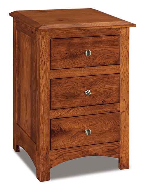 Amish Finland 3 Drawer Nightstand Quick Ship - Click Image to Close