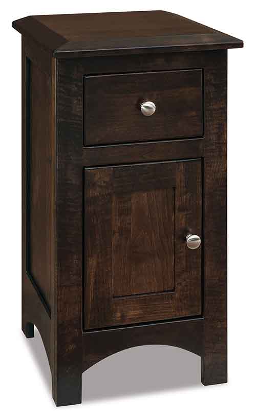 Amish Finland 1 Drawer, 1 Door Nightstand - Click Image to Close