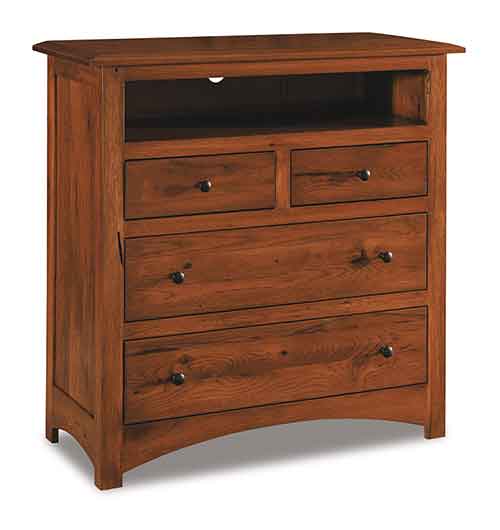 Amish Finland 4 Drawer Media Chest - Click Image to Close