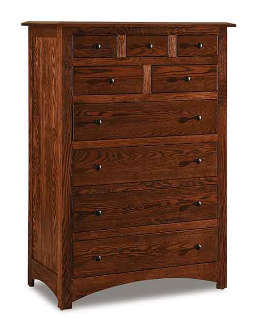 Amish Finland 9 Drawer Chest - Click Image to Close