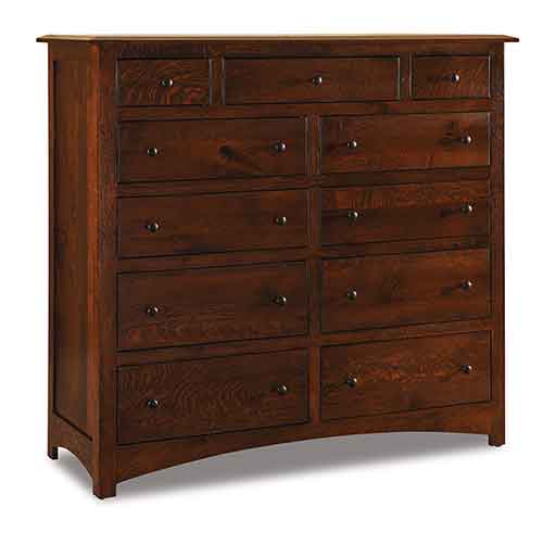 Amish Finland 11 Drawer Double Chest - Click Image to Close