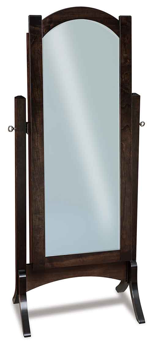 Amish Finland Beveled Cheval Mirror - Click Image to Close