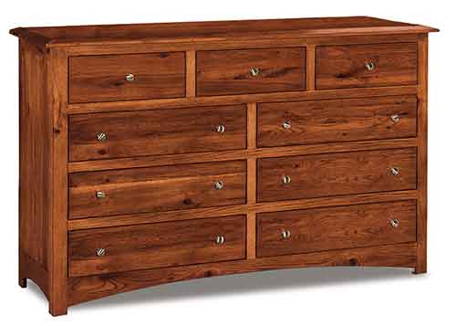 Amish Finland 9 Drawer Dresser - Click Image to Close