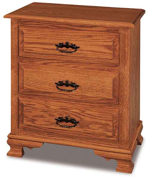 Amish Hoosier Heritage Taller Nightstand, 3 drawers