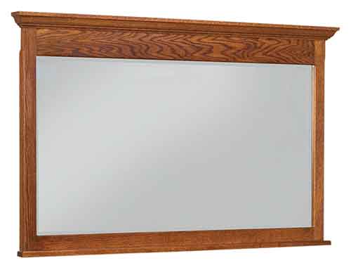 Amish Hoosier Heritage Big Crown 073 Mule Dresser Mirror - Click Image to Close