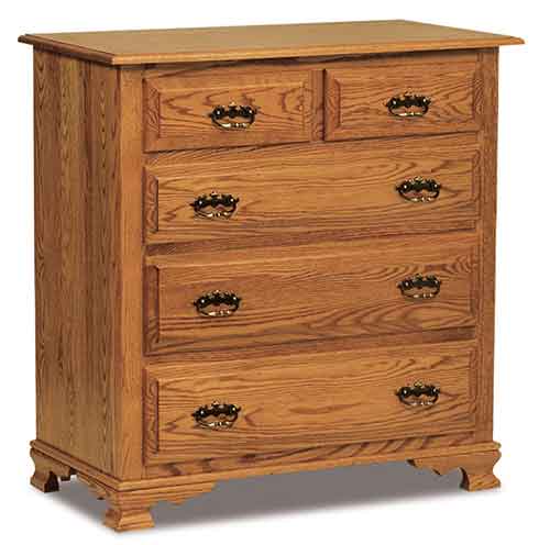Amish Hoosier Heritage 5 Drawer Childs Chest - Click Image to Close