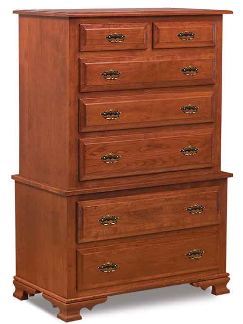 Amish Hoosier Heritage 7 Drawer Chest-on-Chest