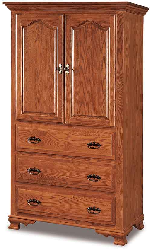 Amish Hoosier Heritage Armoire - Click Image to Close