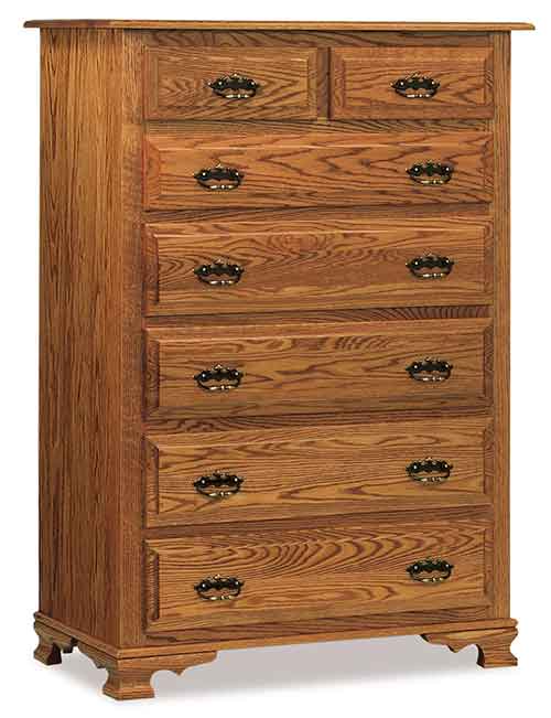 Amish Hoosier Heritage 7 Drawer Chest - Click Image to Close