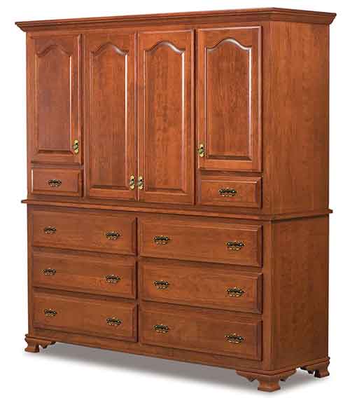 Amish Hoosier Heritage Deluxe 2 pc. Mule Chest - Click Image to Close