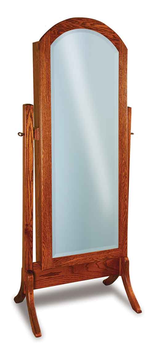 Amish Hoosier Heritage Cheval Mirror - Click Image to Close
