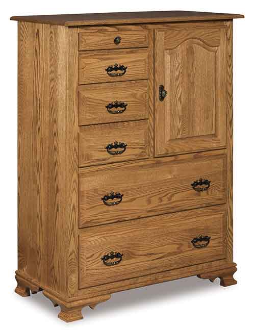 Amish Hoosier Heritage Gentleman's Chest w/hidden compartment - Click Image to Close