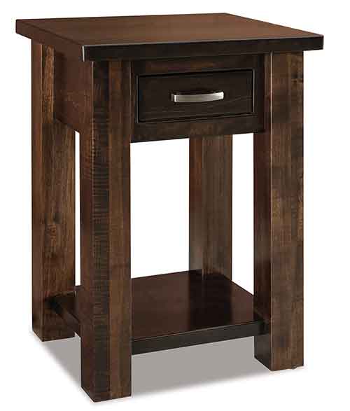 Amish Heidi 1 Drawer Open Nightstand - Click Image to Close