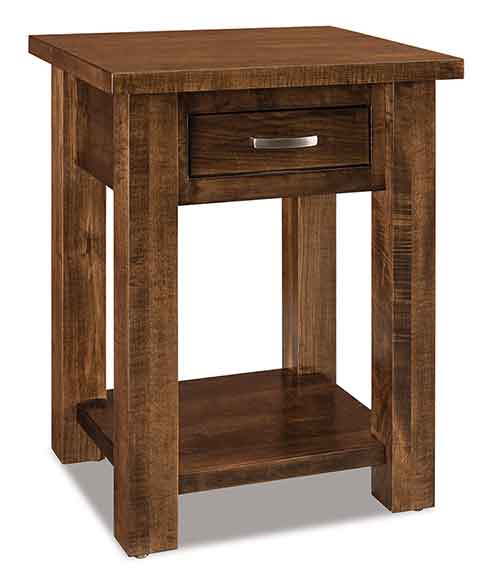 Amish Heidi 1 Drawer Open Nightstand - Click Image to Close