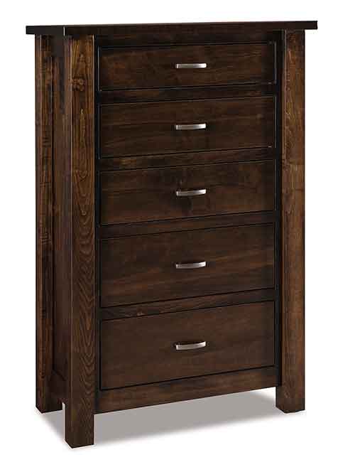 Amish Heidi 5 Drawer Chest - Click Image to Close