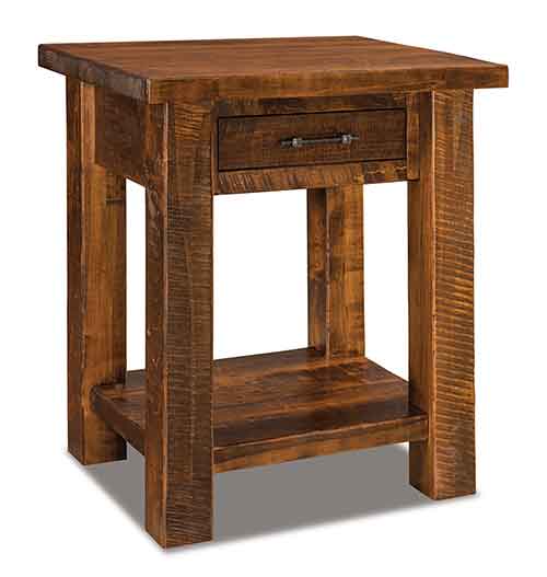 Amish Houston 1 Drawer Open Nightstand - Click Image to Close