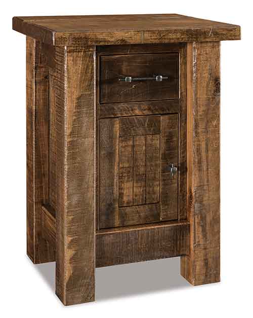 Amish Houston 1 Drawer, 1 Door Nightstand - Click Image to Close