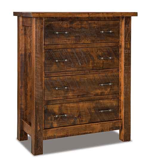 Amish Houston 4 Drawer Chest Quick Ship - Click Image to Close